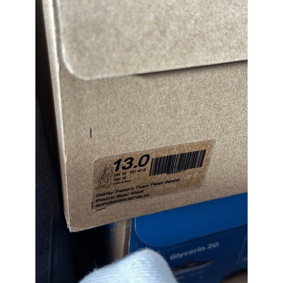 Oakley Factory Team Brain Dead Flesh Sandal Electric Blue SIZE 13 BRAND NEW - Picture 6 of 6